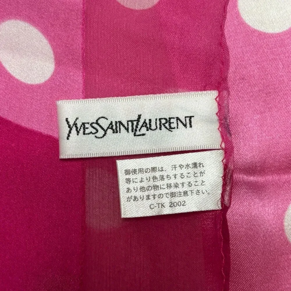 Vintage YSL Yves Saint Laurent Silk Scarf 23